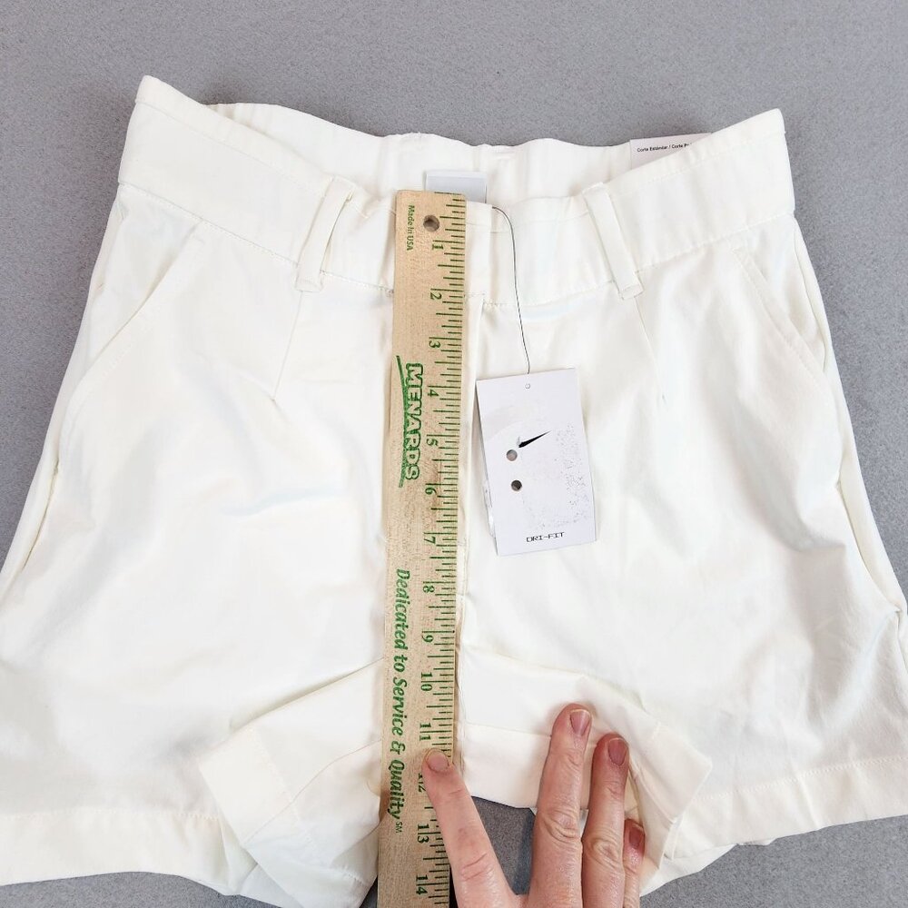 Nike Golf Victory 5" Shorts High Rise Standard Fit White Preppy Dri-fit Shorts S - Picture 11 of 13